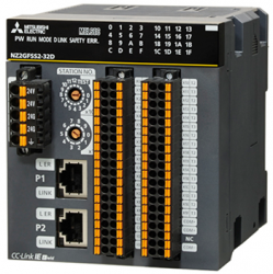 三菱cc-link NZ2GFCF1-32D 32點 DC24V（漏型）輸入，遠程模塊、FCN式